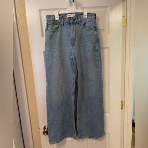 Abercrombie and fitch wide leg jeans